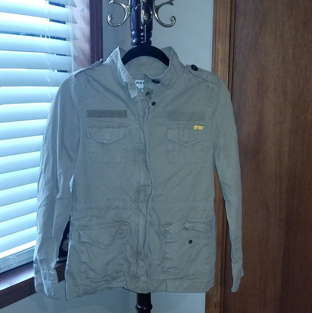 Old Navy Women's Khaki Army Jacket